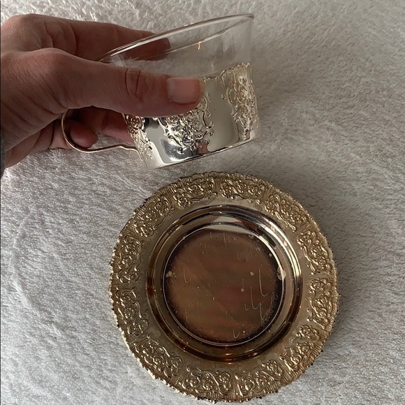 Schott Mainz Jena  Glass  Tea Cup w/ tray - Picture 4 of 7